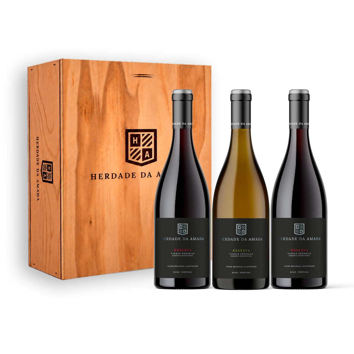 Herdade da Amada 2 Reserva Tinto + 1 Reserva Branco 75cl