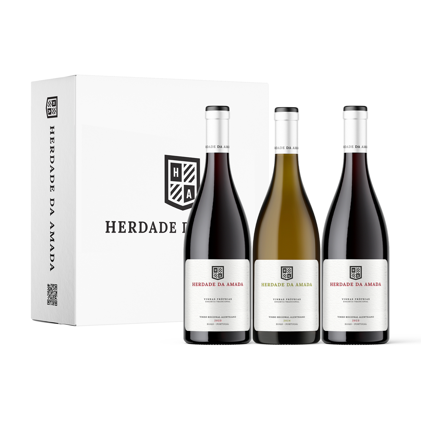 Herdade Da Amada 2 Tinto Colheita 2022 e 1 Branco Colheita 2023